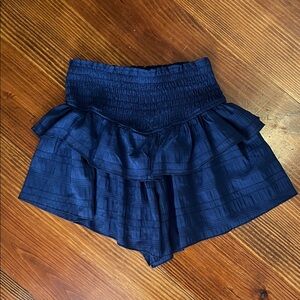 SHEIN Deep Blue Textured Skirt